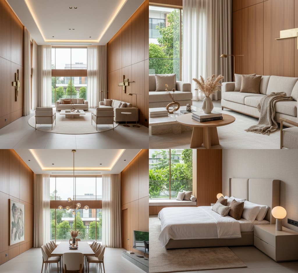 Luxury modern living room interior design